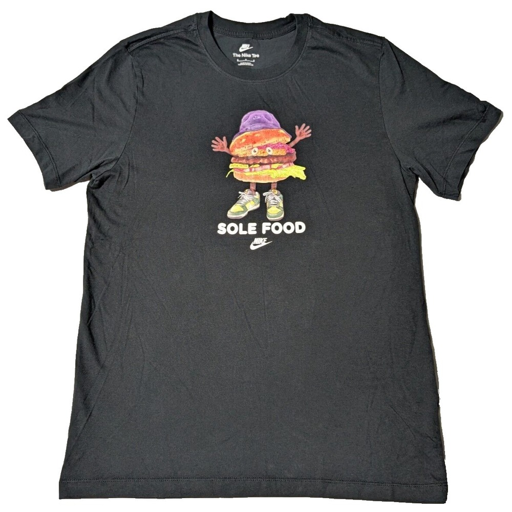 THE NIKE TEE SOLE‎ FOOD Hamburger Men Medium Cotton T-Shirt EUC